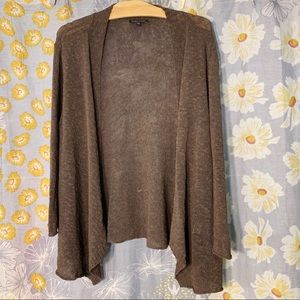 Eileen Fisher Open Knit Cardigan Sweater Brown XL